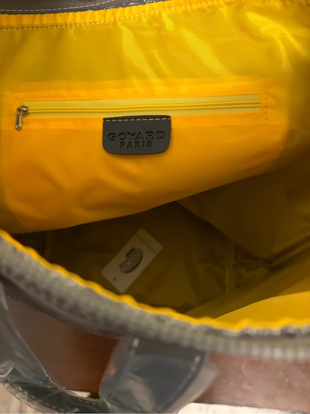 Goyard Gray Patterned Backpack Tote
